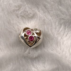 Chamilia Sterling & Swarovski Blooming Love Heart Charm